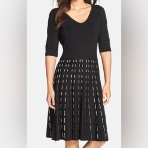 Taylor Dresses & Skirts - Women's Taylor Dresses Knit Fit & Flare Sweater